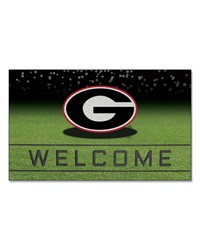 Georgia Bulldogs Rubber Door Mat  18in. x 30in. Black by   