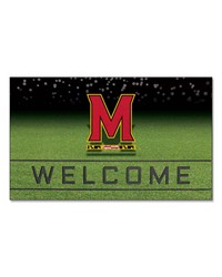 Maryland Terrapins Rubber Door Mat  18in. x 30in. Red by   