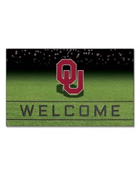 Oklahoma Sooners Rubber Door Mat  18in. x 30in. Crimson by   