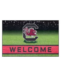 South Carolina Gamecocks Rubber Door Mat  18in. x 30in. Black by   