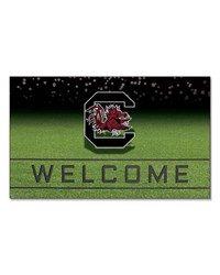 South Carolina Gamecocks Rubber Door Mat  18in. x 30in. Black by   