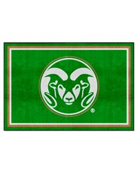 Colorado State Rams 5ft. x 8 ft. Plush Area Rug Green by   