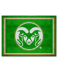 Colorado State Rams 8ft. x 10 ft. Plush Area Rug Green by   
