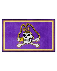 East Carolina Pirates 4ft. x 6ft. Plush Area Rug Purple by   