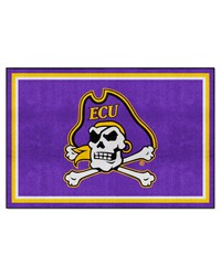 East Carolina Pirates 5ft. x 8 ft. Plush Area Rug Purple by   