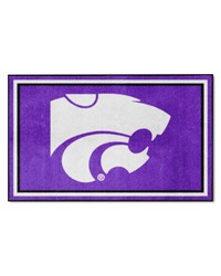Kansas State Wildcats 4ft. x 6ft. Plush Area Rug Purple by   