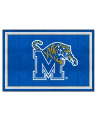 Memphis Tigers 5ft. x 8 ft. Plush Area Rug Blue by   