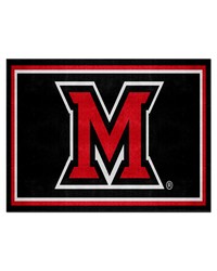 Miami OH Redhawks 8ft. x 10 ft. Plush Area Rug Black by   
