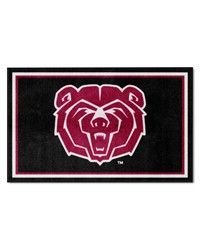 Missouri State Bears 4ft. x 6ft. Plush Area Rug Black by   