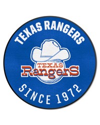Texas Rangers Roundel Rug  27in. Diameter Blue by   