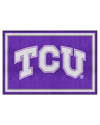 TCU Horned Frogs 5ft. x 8 ft. Plush Area Rug Purple by   