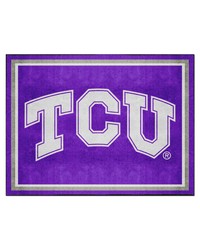 TCU Horned Frogs 8ft. x 10 ft. Plush Area Rug Purple by   