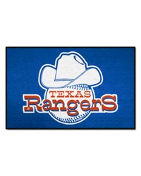 Texas Rangers Starter Mat Accent Rug  19in. x 30in. Blue by   