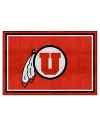 Utah Utes 5ft. x 8 ft. Plush Area Rug Red by   