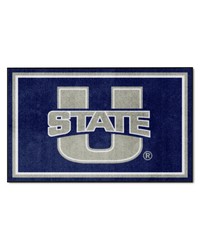 Utah State Aggies 4ft. x 6ft. Plush Area Rug Navy by   