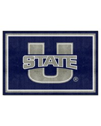 Utah State Aggies 5ft. x 8 ft. Plush Area Rug Navy by   