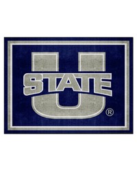 Utah State Aggies 8ft. x 10 ft. Plush Area Rug Navy by   