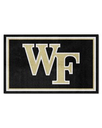Wake Forest Demon Deacons 4ft. x 6ft. Plush Area Rug Black by   