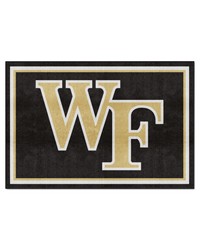 Wake Forest Demon Deacons 5ft. x 8 ft. Plush Area Rug Black by   