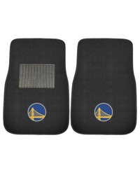 Golden State Warriors 2-pc Embroidered Car Mat Set by   