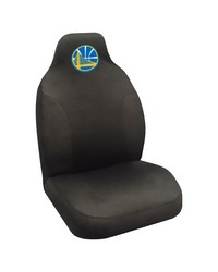 Golden State Warriors Embroidered Seat Cover Black by   
