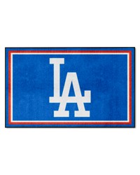 Los Angeles Dodgers 4ft. x 6ft. Plush Area Rug Blue by   