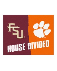 House Divided  Florida State   Clemson House Divided House Divided Rug  34 in. x 42.5 in. Multi by   