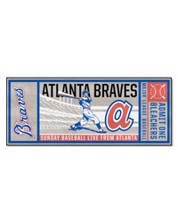 Atlanta Braves Ticket Runner Rug  30in. x 72in. Gray by   