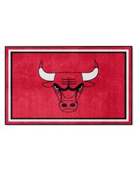 Chicago Bulls 4ft. x 6ft. Plush Area Rug Red by   