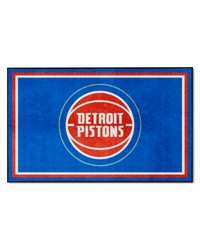 Detroit Pistons 4ft. x 6ft. Plush Area Rug Royal by   