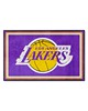Fan Mats  LLC Los Angeles Lakers 4x6 Rug Purple
