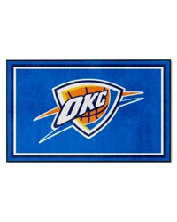 Oklahoma City Thunder 4ft. x 6ft. Plush Area Rug Blue by   
