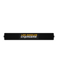 Los Angeles Chargers Bar Drink Mat  3.25in. x 24in. Black by   