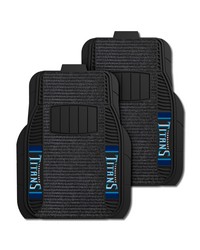 Tennessee Titans 2 Piece Deluxe Car Mat Set Black by   