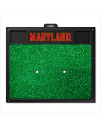 Maryland Terrapins Golf Hitting Mat Red by   