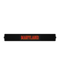 Maryland Terrapins Bar Drink Mat  3.25in. x 24in. Black by   
