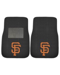 San Francisco Giants Embroidered Car Mat Set  2 Pieces Black by   