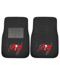 Tampa Bay Buccaneers Embroidered Car Mat Set  2 Pieces Black by   