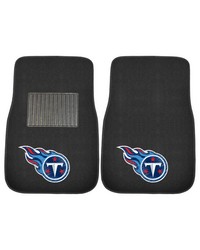 Tennessee Titans Embroidered Car Mat Set  2 Pieces Black by   