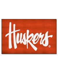 Nebraska Cornhuskers UltiMat Rug  5ft. x 8ft.  in Huskers in  Red by   