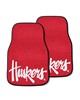 Fan Mats LLC Nebraska Cornhuskers 2-pc Carpet Car Mat Set Red