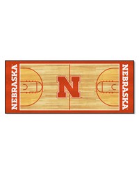 Nebraska Cornhuskers Court Runner Rug  30in. x 72in. Red by   