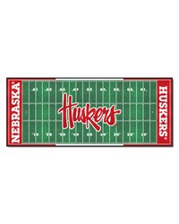 Nebraska Cornhuskers Football Field Runner by   