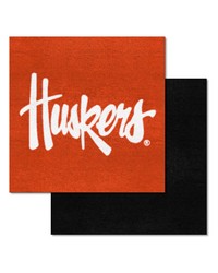 Nebraska Cornhuskers Team Carpet Tiles  45 Sq Ft.  in Huskers in  Red by   