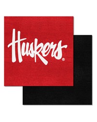 Nebraska Cornhuskers Team Carpet Tiles by   