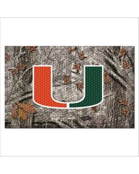 Miami Hurricanes Camo Scraper Mat by   