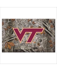 Virginia Tech Hokies Rubber Scraper Door Mat Camo Camo by   