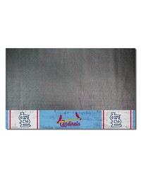 St. Louis Cardinals Vinyl Grill Mat  26in. x 42in. Light Blue by   