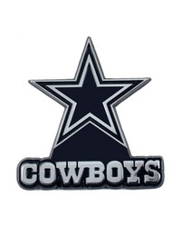 Dallas Cowboys 3D Chrome Metal Emblem Chrome by   