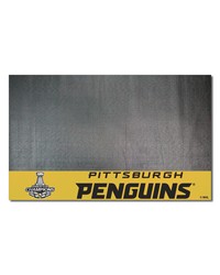 Pittsburgh Penguins Vinyl Grill Mat  26in. x 42in. 2016 NHL Stanley Cup Champions Yellow by   